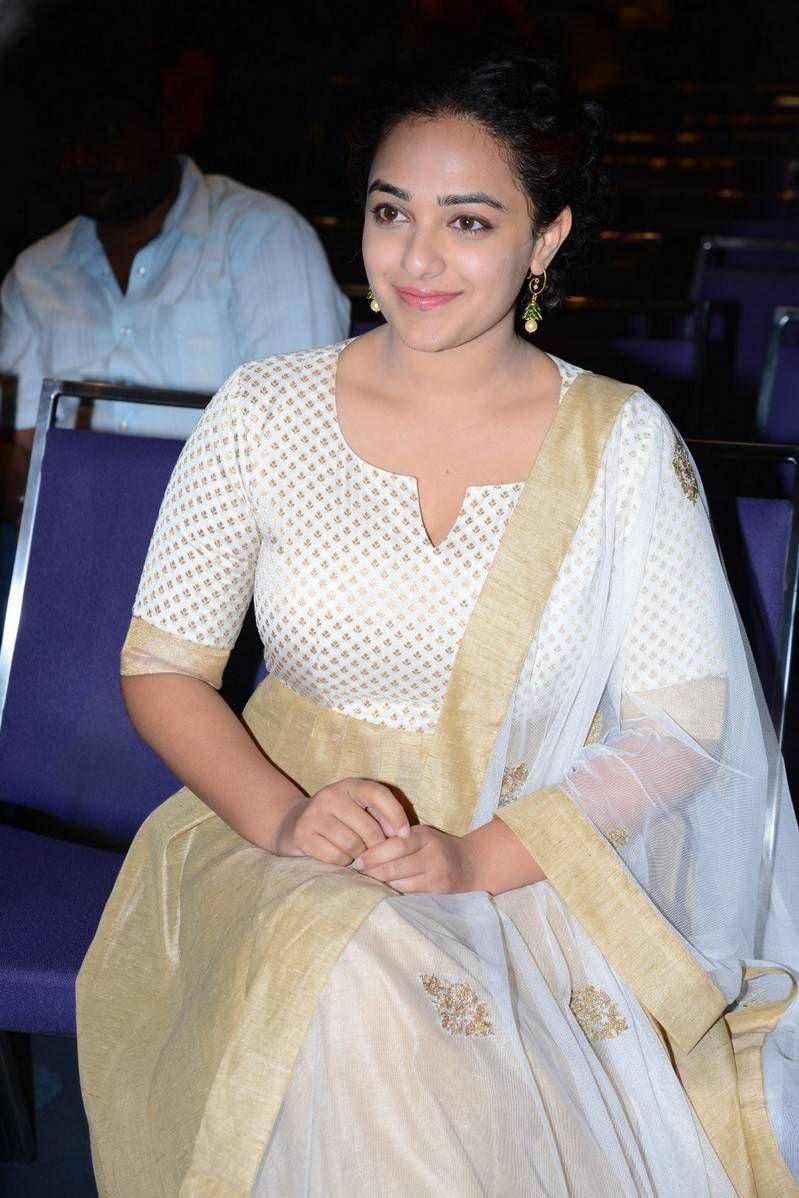 Nithya Menen Stills At 100 Days Of Love Movie Press Meet