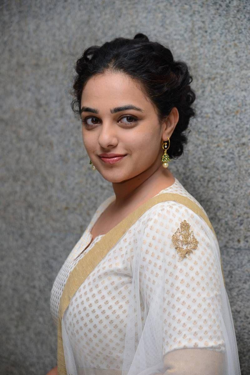 Nithya Menen Stills At 100 Days Of Love Movie Press Meet