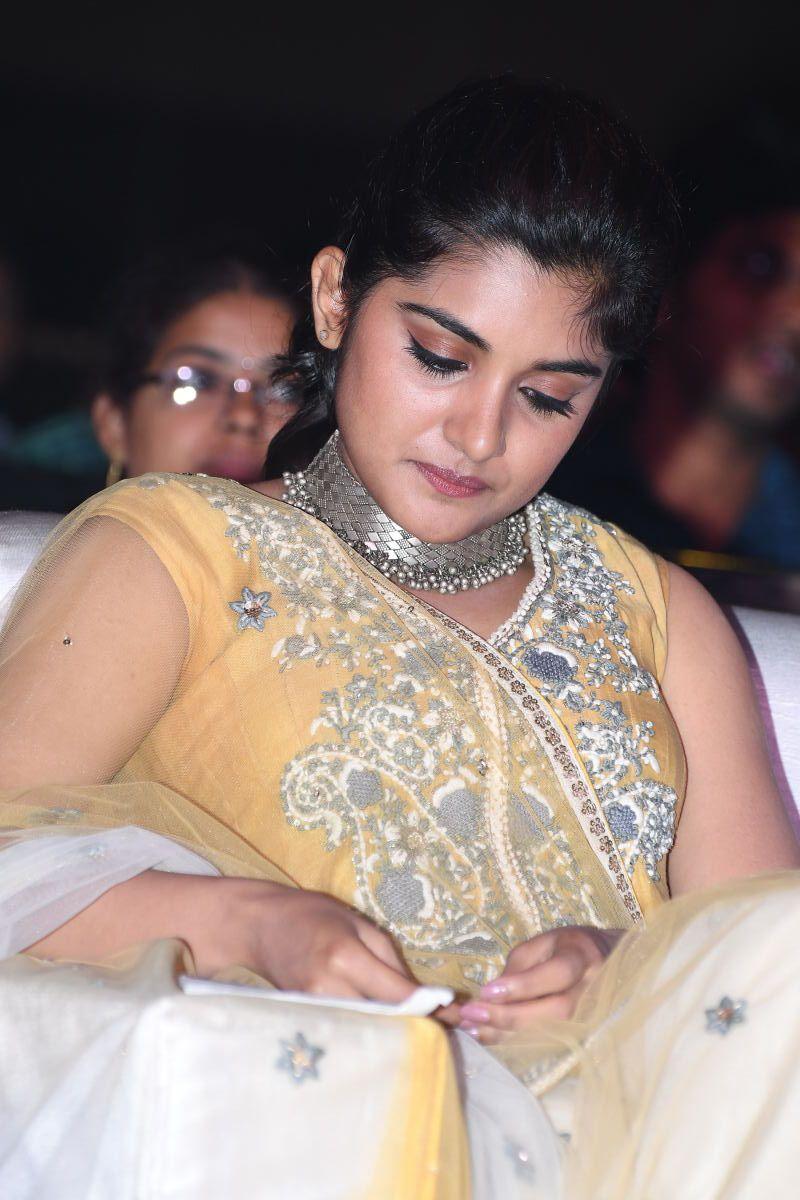 Niveda Thomas Stills at Ninnu Kori Movie Pre Release Function