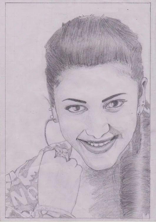 Pencil Sketch of Shruti Haasan Photos