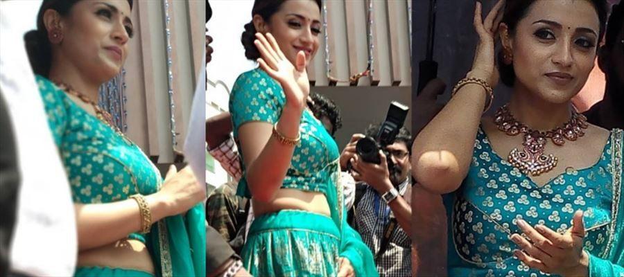Photos: Trisha looks absolutely alluring in this blue outfit!