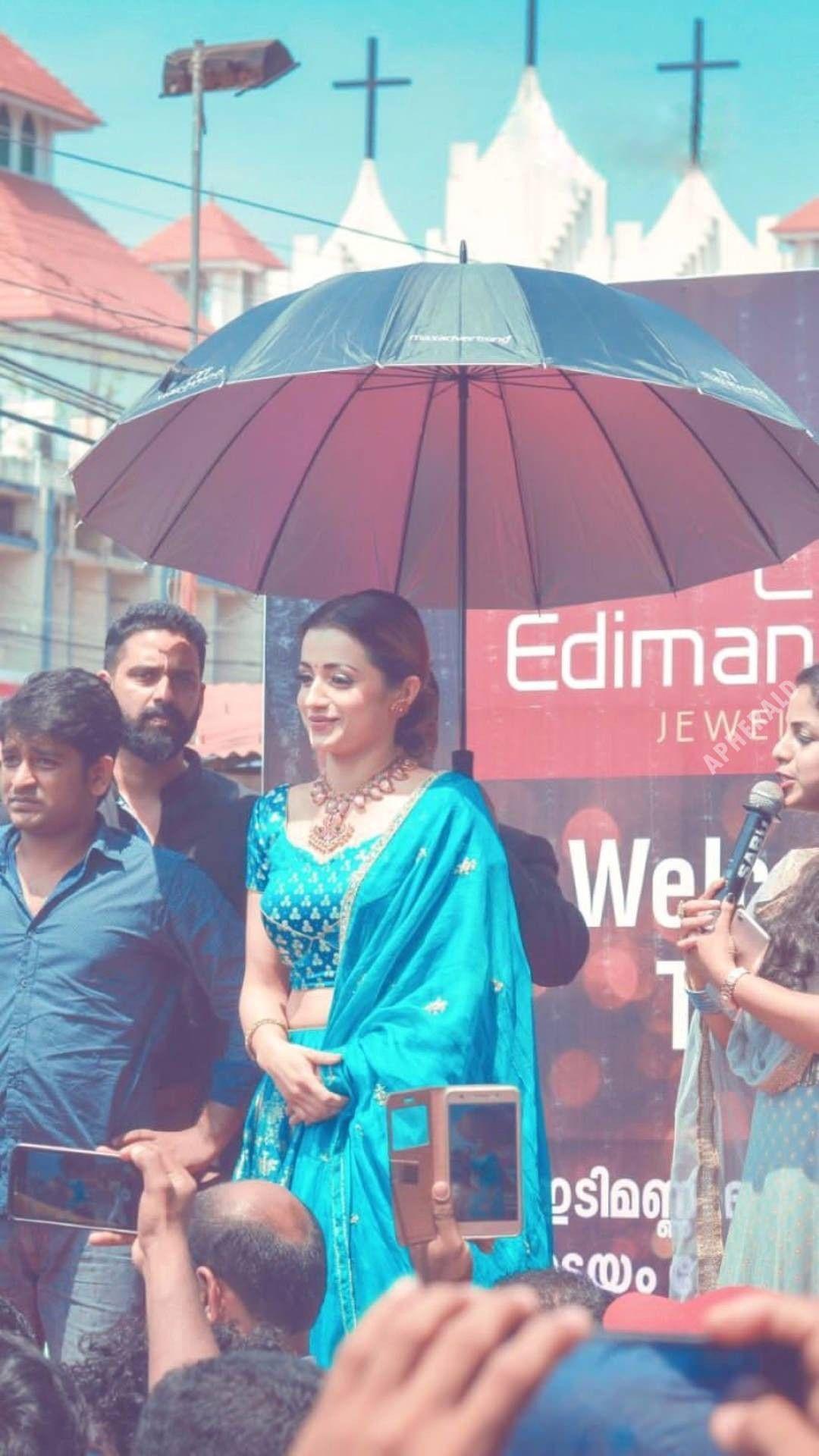 Photos: Trisha looks absolutely alluring in this blue outfit!