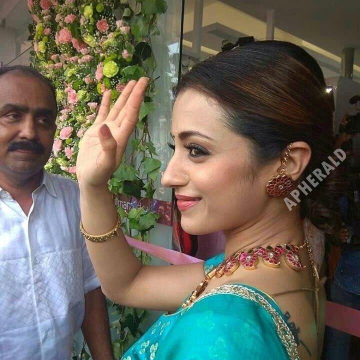 Photos: Trisha looks absolutely alluring in this blue outfit!