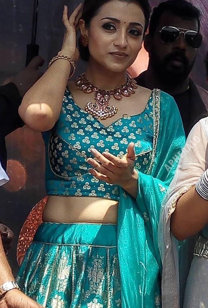 Photos: Trisha looks absolutely alluring in this blue outfit!