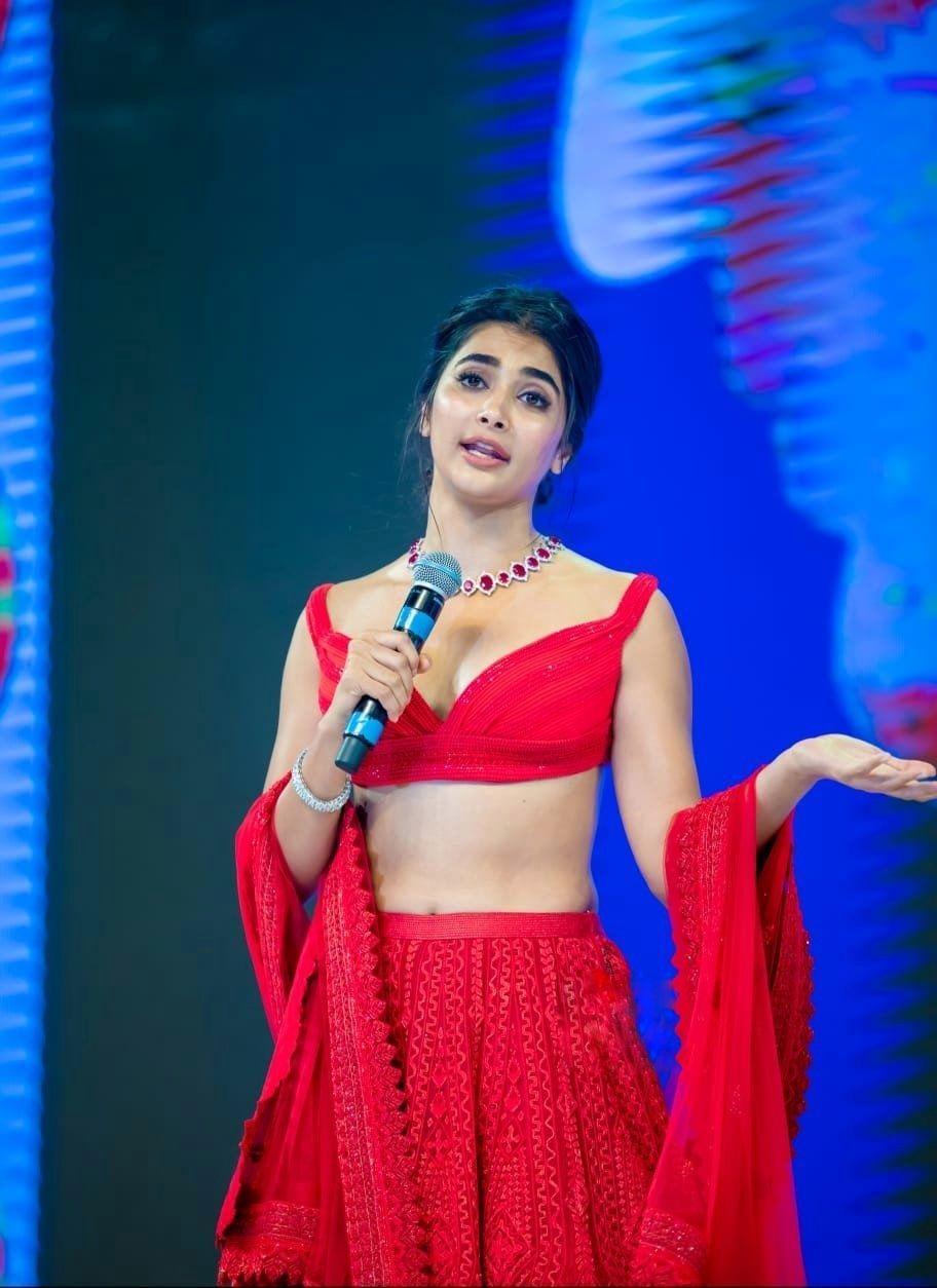 Pooja Hegde at Maharshi success event