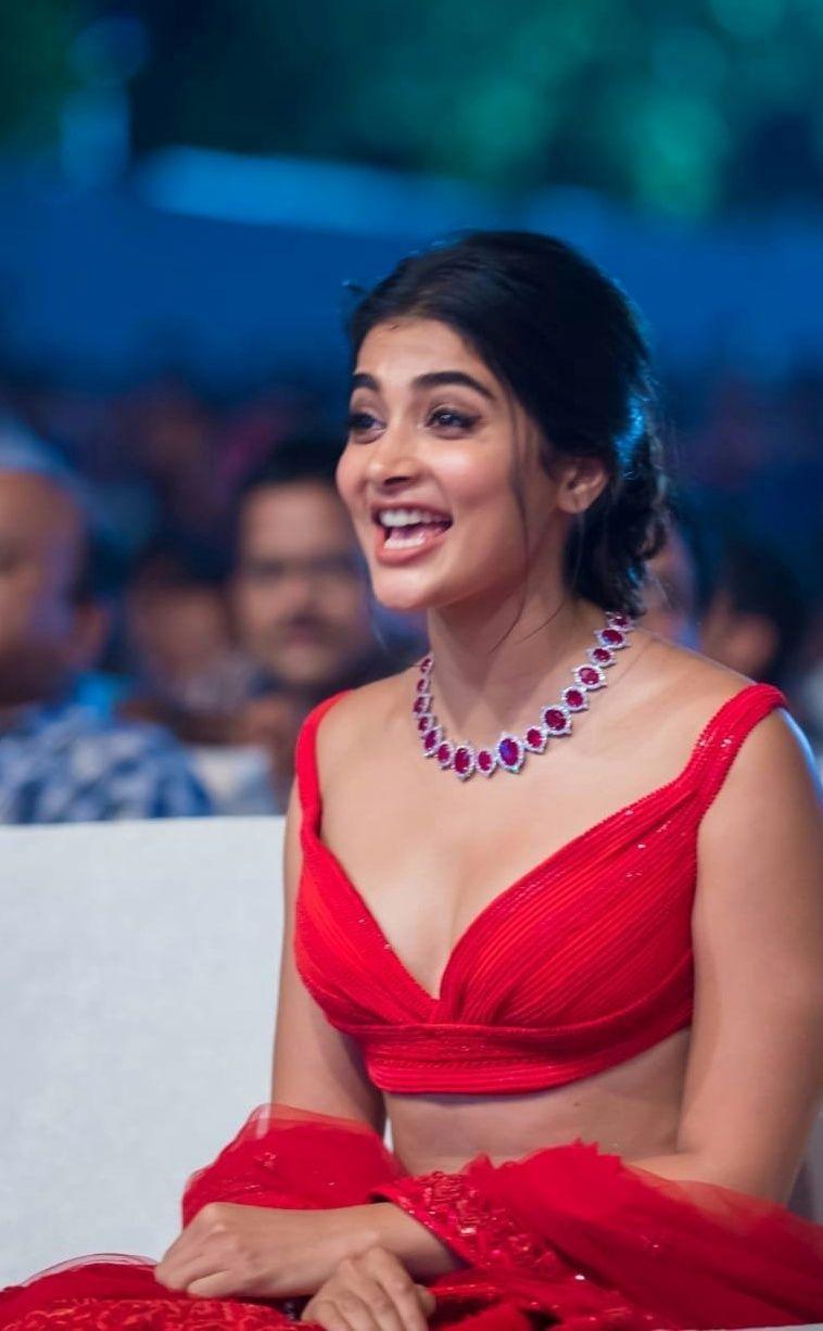 Pooja Hegde at Maharshi success event