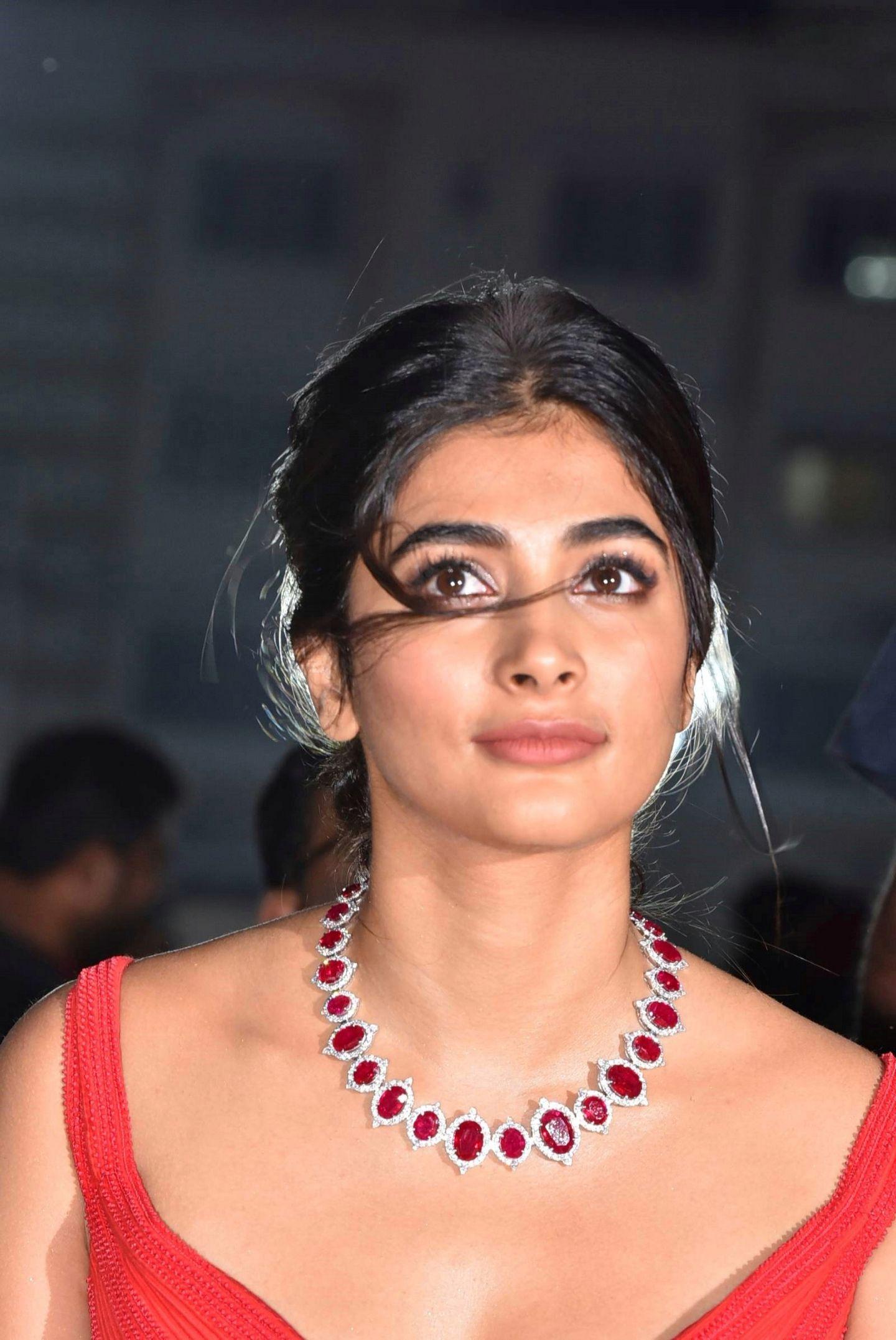 Pooja Hegde at Maharshi success event