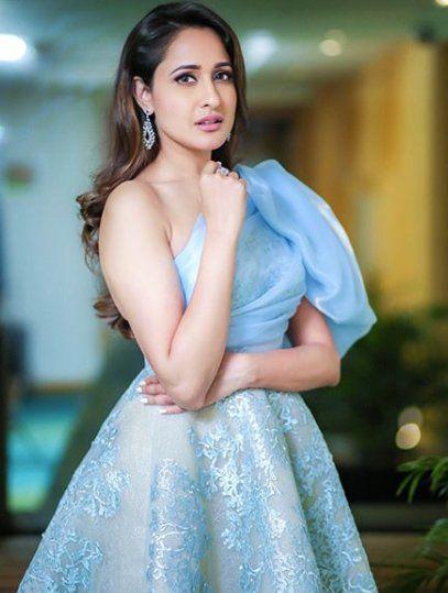 Pragya Jaiswal Hot Photos In Blue Colour Dress