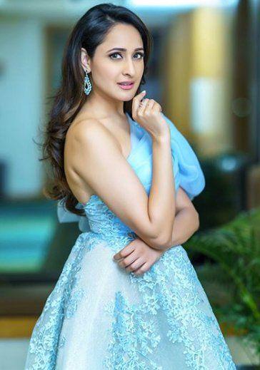 Pragya Jaiswal Hot Photos In Blue Colour Dress