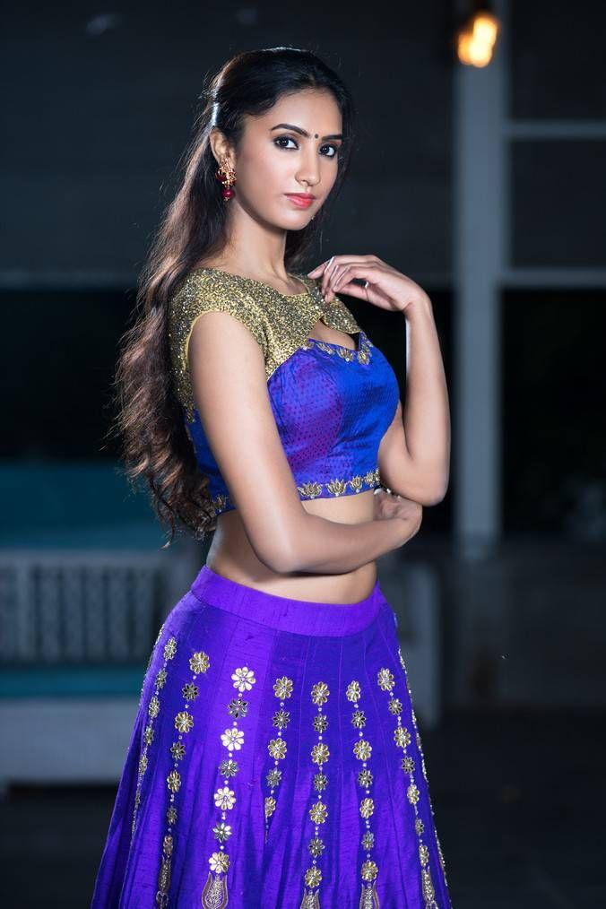 Pranathi Sharma Photo Shoot Stills In Blue Dress