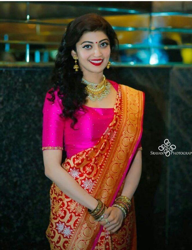 Pranitha Subhash Latest Saree Photo Stills