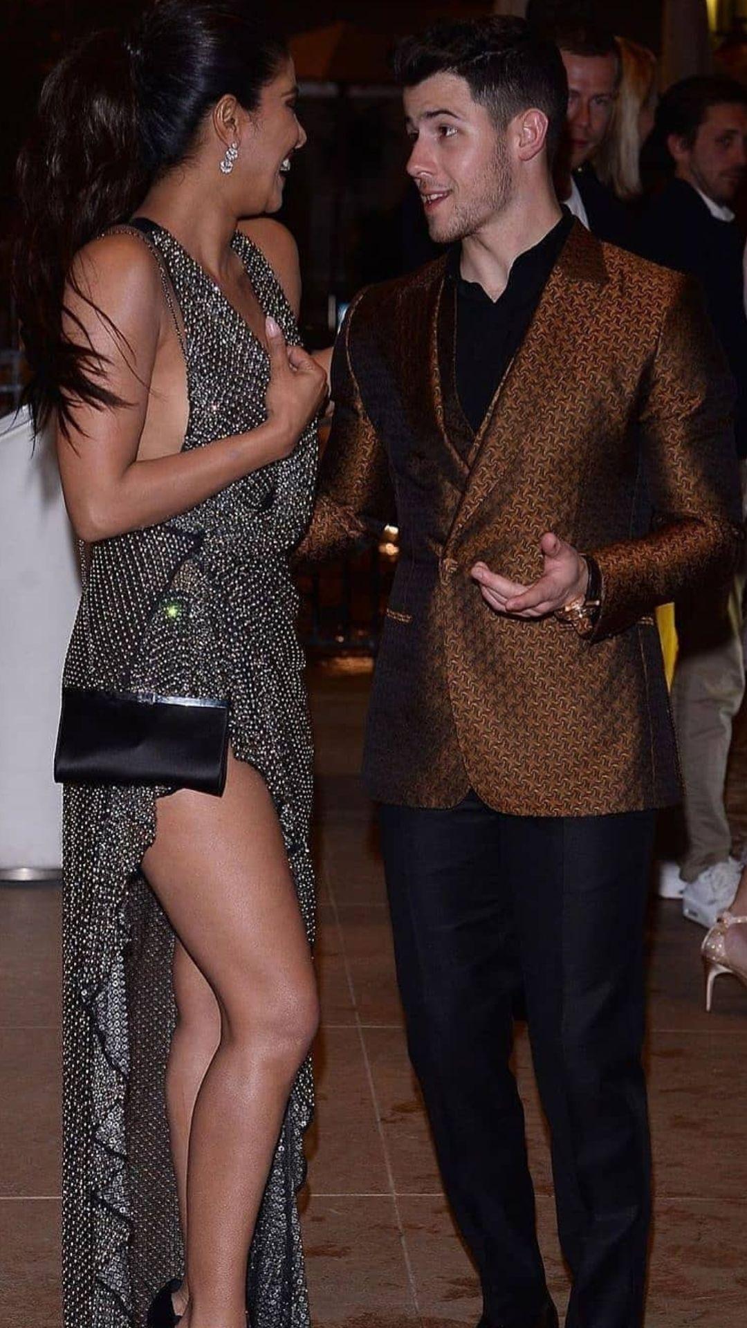  Priyanka Chopra with her Husband Nick Jonas at late night party in Cannes