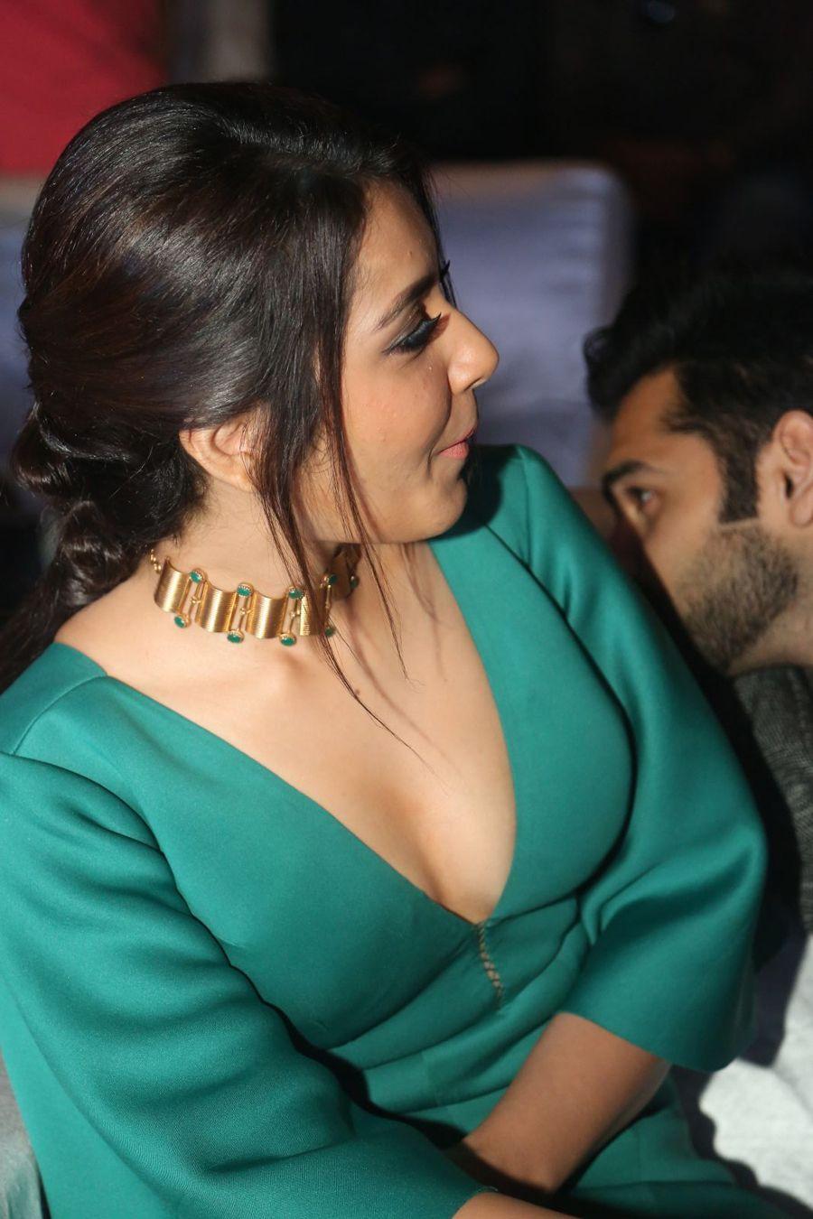 Raashi Khanna Hot Stills at Hyper Movie Audio Launch