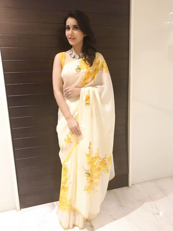 Raashi Khanna Latest Saree Cute Photos