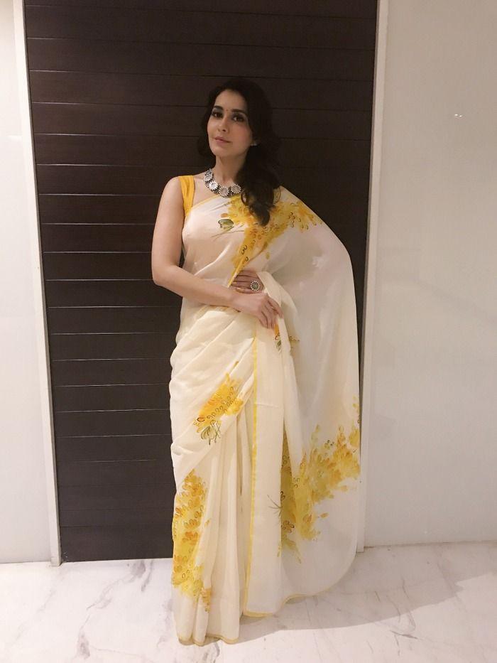 Raashi Khanna Latest Saree Cute Photos