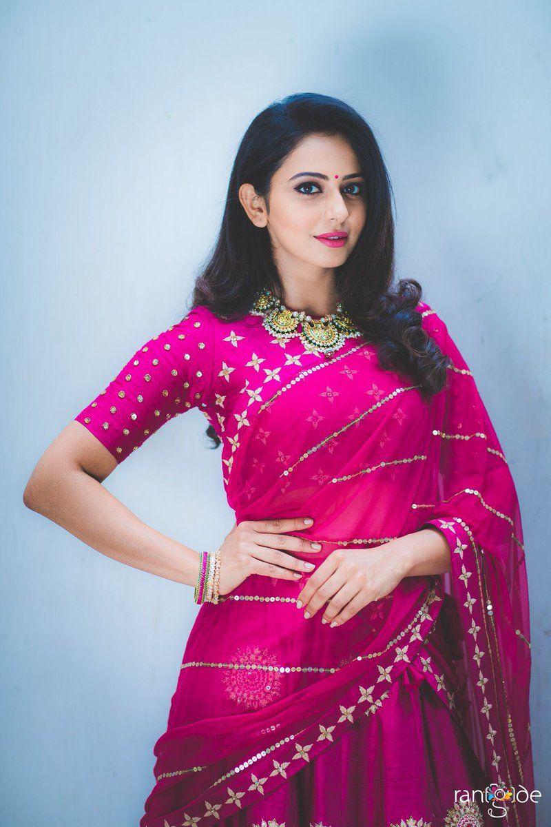Rakul Preet Singh New Half Saree's Photos