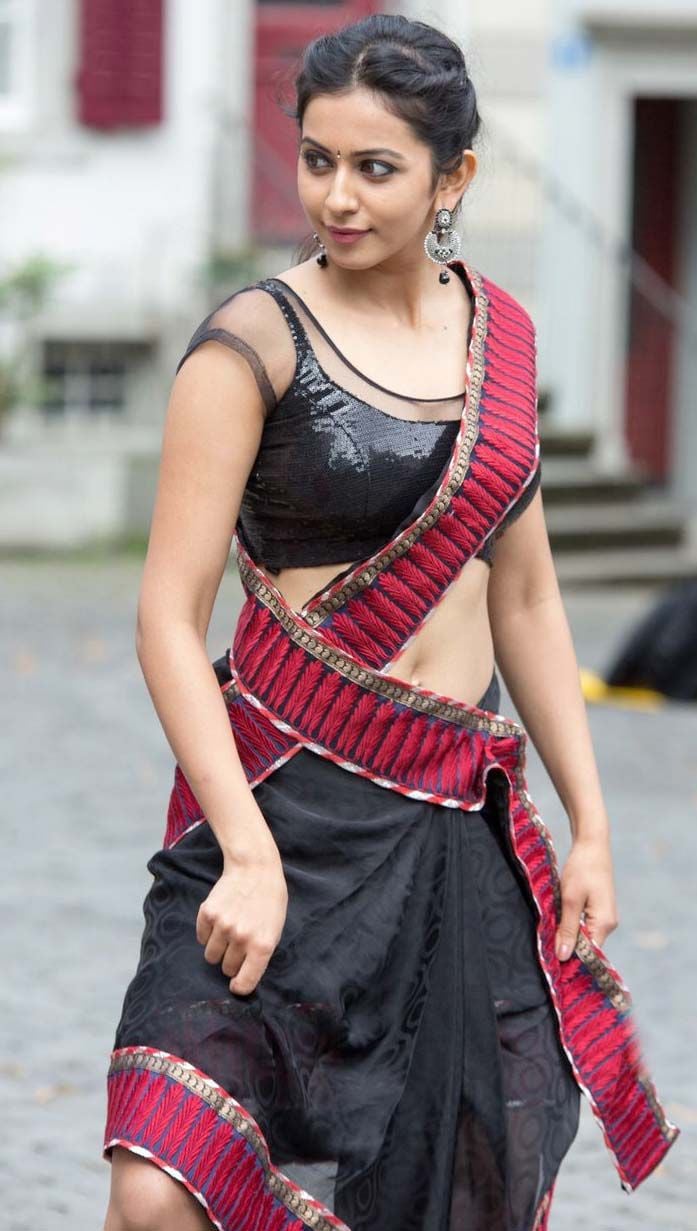 Rakul Preet Tempting Half Saree Photos
