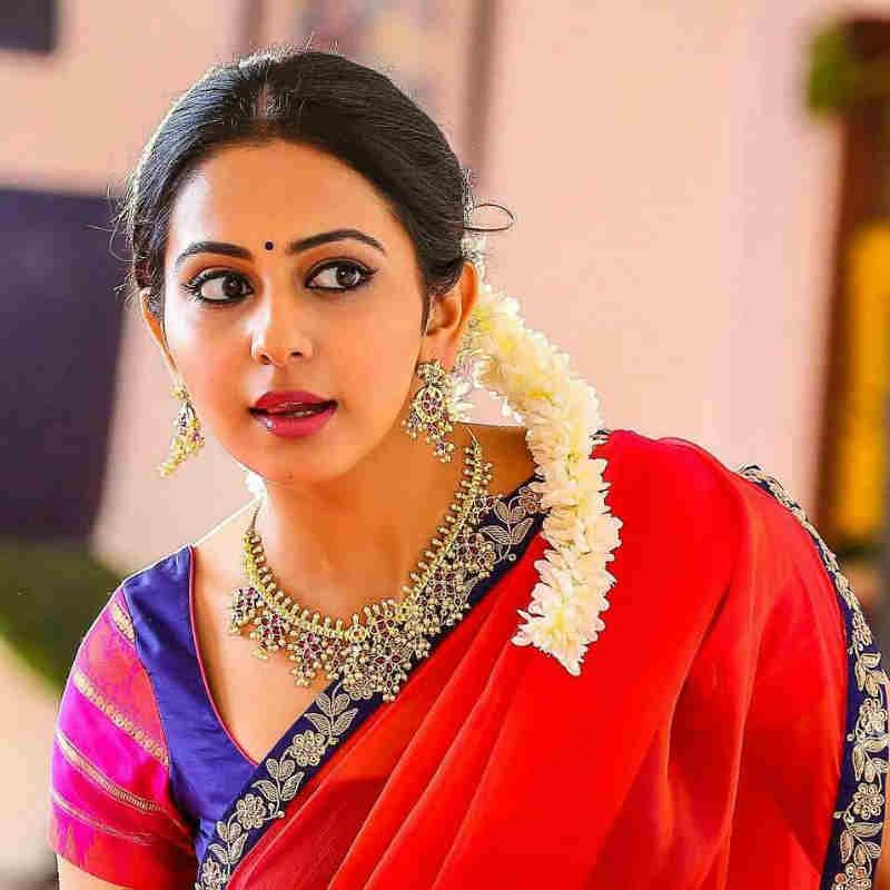 Rakul Preet Tempting Half Saree Photos