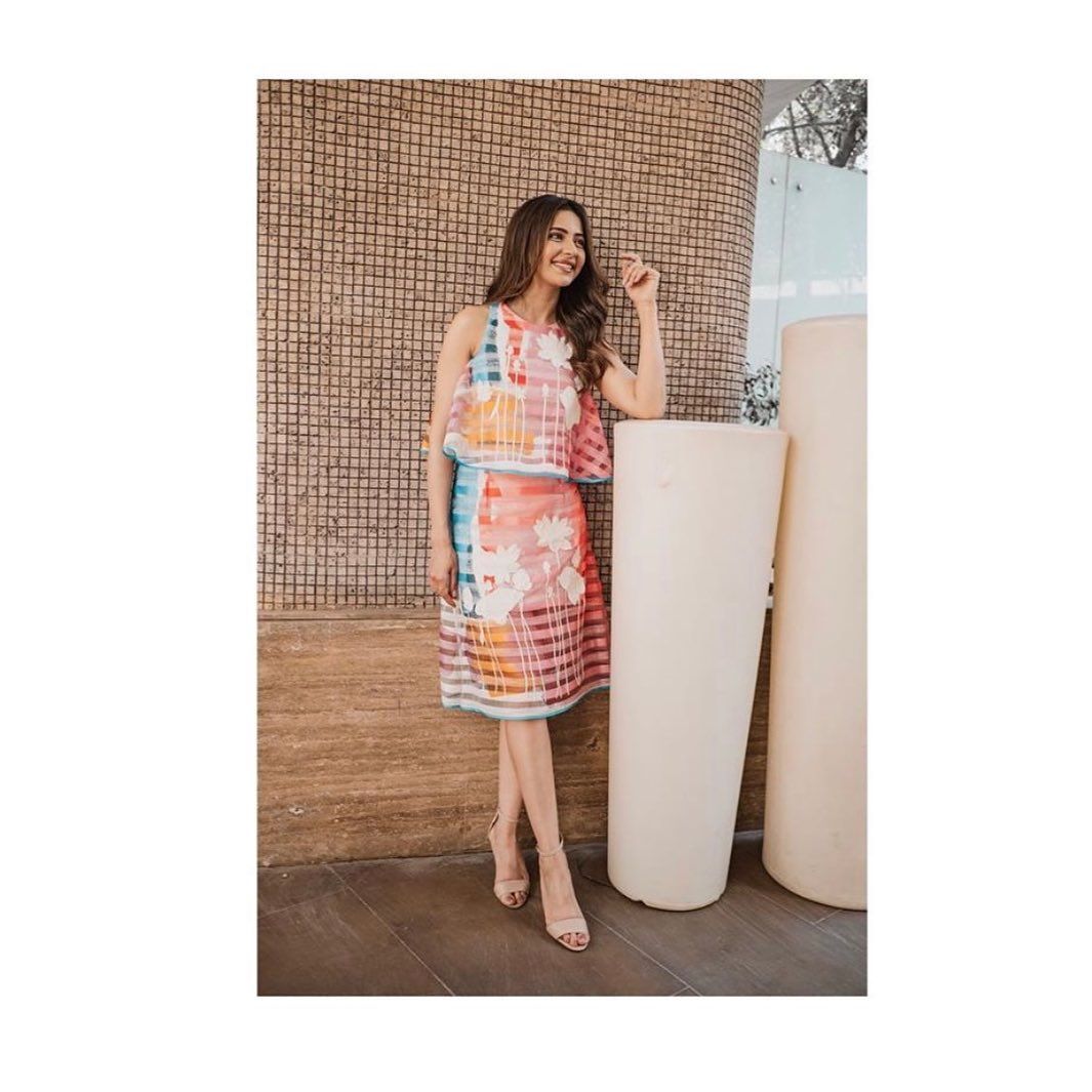 Rakul Preet in unique fashion outfits during promotions of DDPD