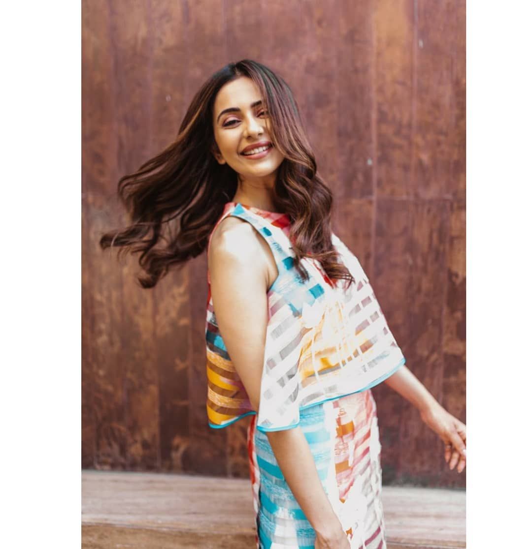 Rakul Preet in unique fashion outfits during promotions of DDPD