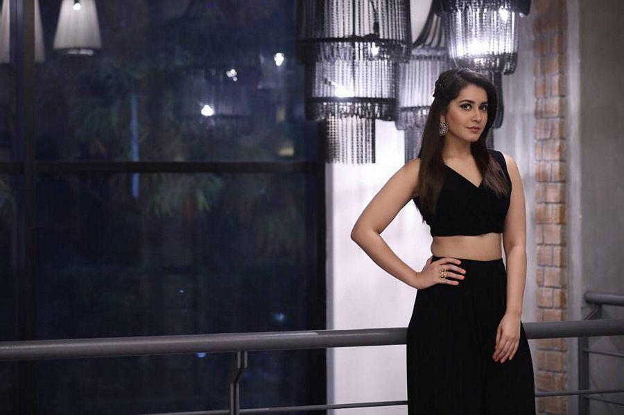 Rashi Khanna Photo Shoot Stills In Black Sleeveless Top