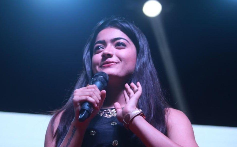 Rashmika Mandanna Photos At Chalo Movie Success Meet