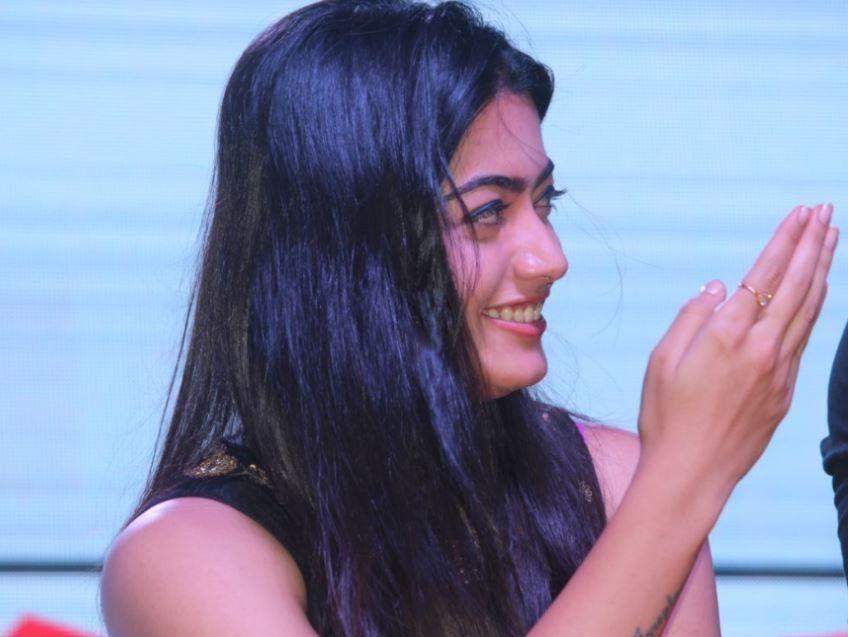 Rashmika Mandanna Photos At Chalo Movie Success Meet