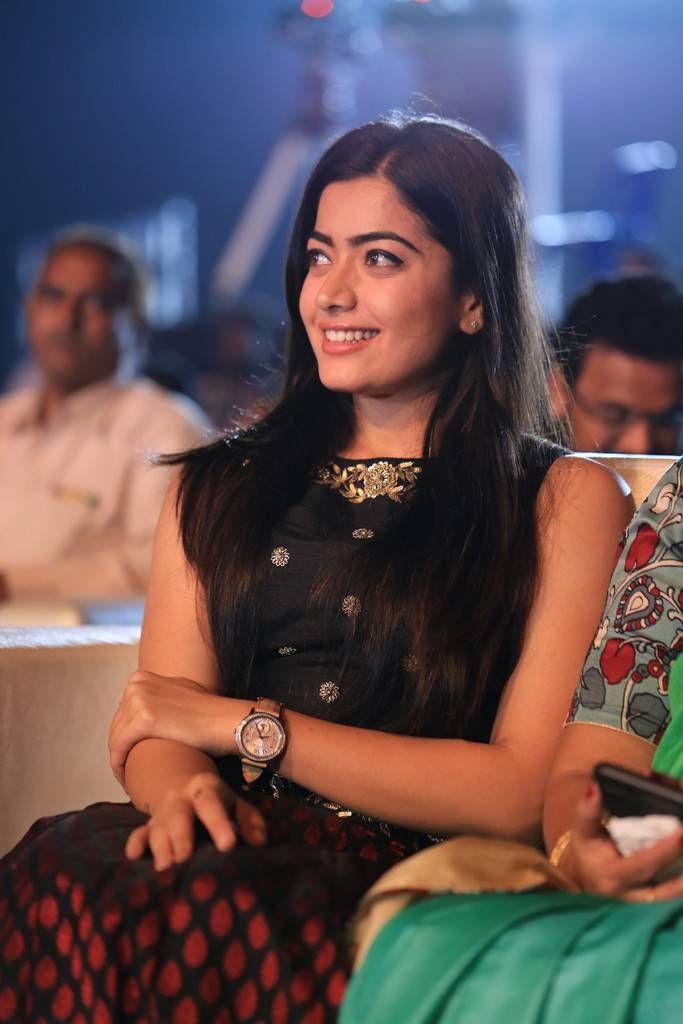 Rashmika Mandanna Photos At Chalo Movie Success Meet