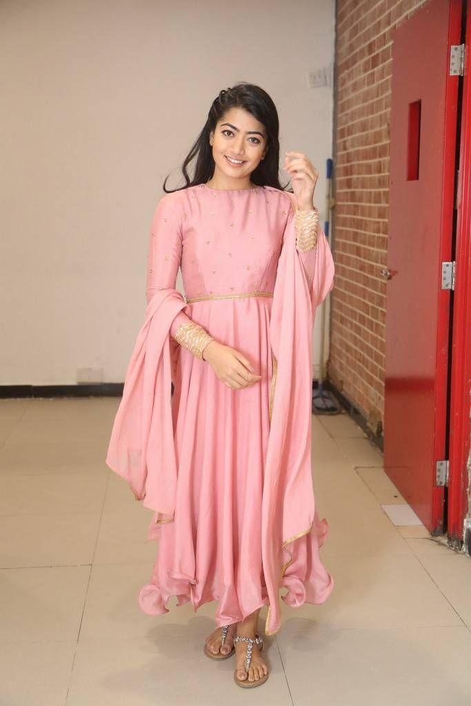 Rashmika Mandanna Stills At Chalo Movie Thanks Meet