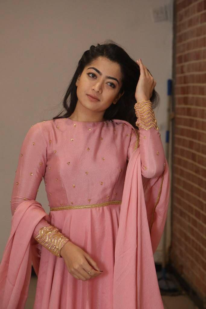 Rashmika Mandanna Stills At Chalo Movie Thanks Meet