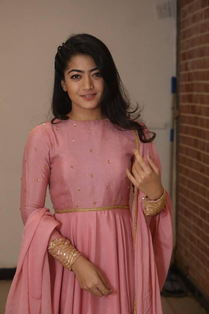 Rashmika Mandanna Stills At Chalo Movie Thanks Meet