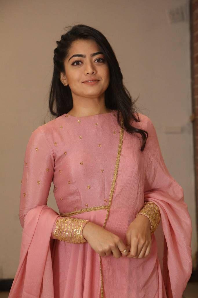 Rashmika Mandanna Stills At Chalo Movie Thanks Meet