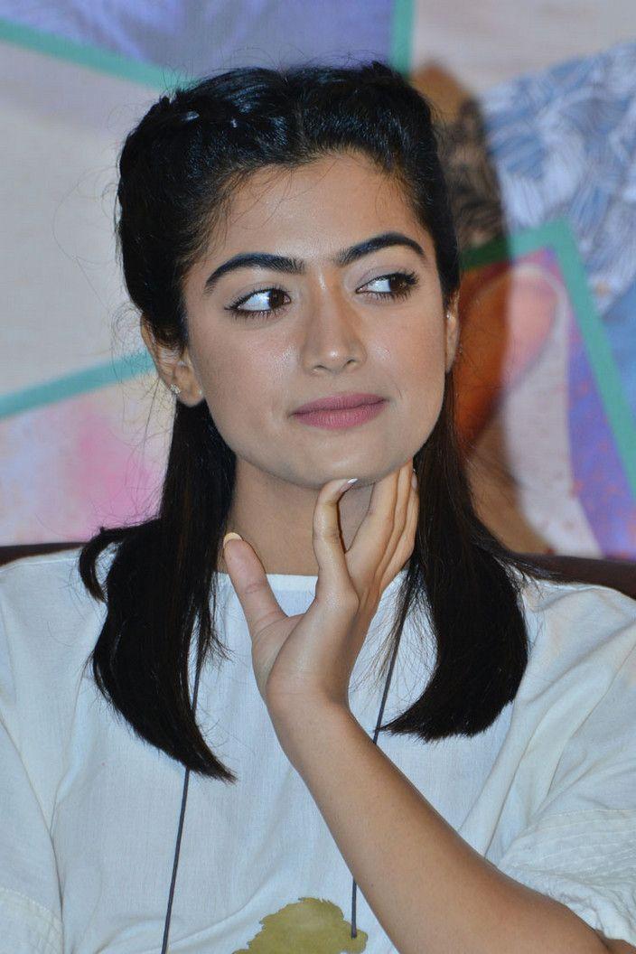 Rashmika Mandanna Stills at DevaDas Movie Press Meet