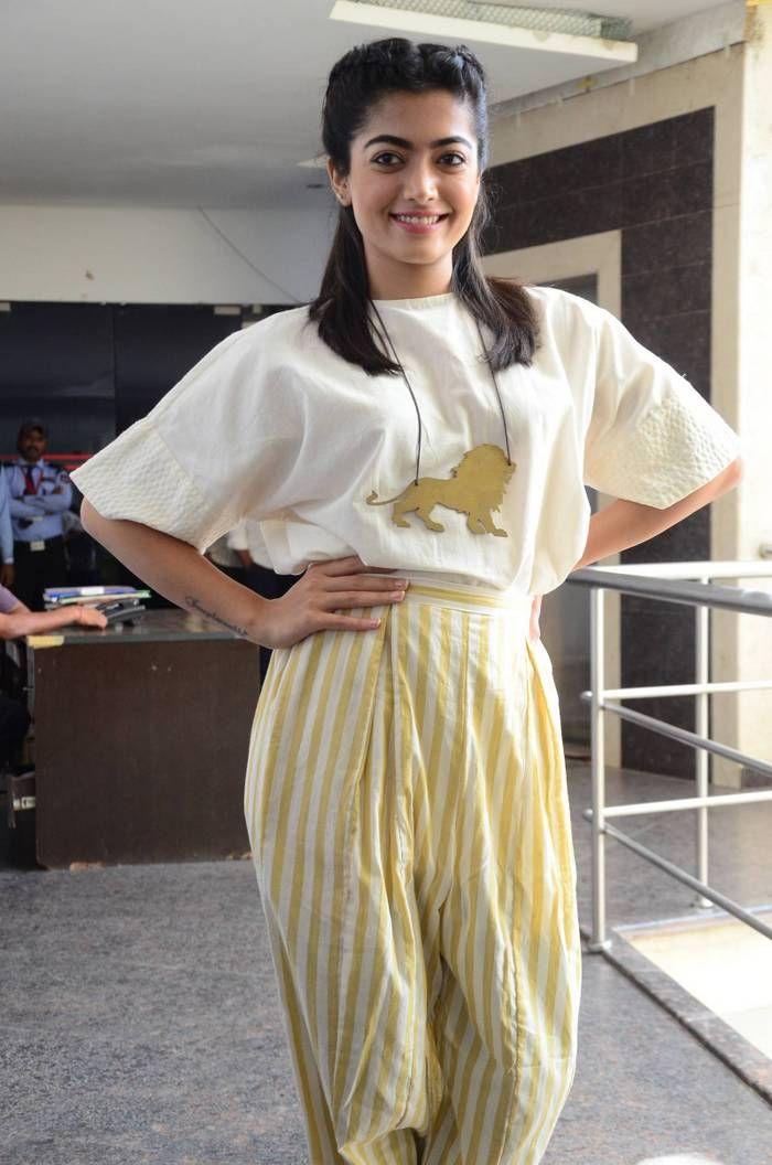 Rashmika Mandanna Stills at DevaDas Movie Press Meet