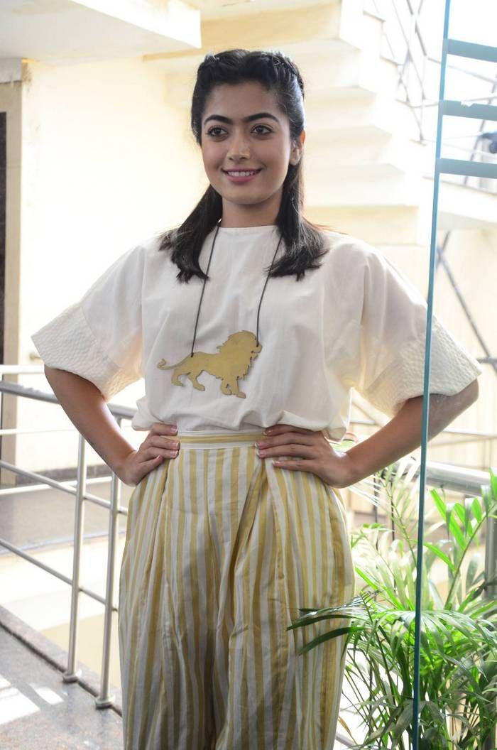 Rashmika Mandanna Stills at DevaDas Movie Press Meet