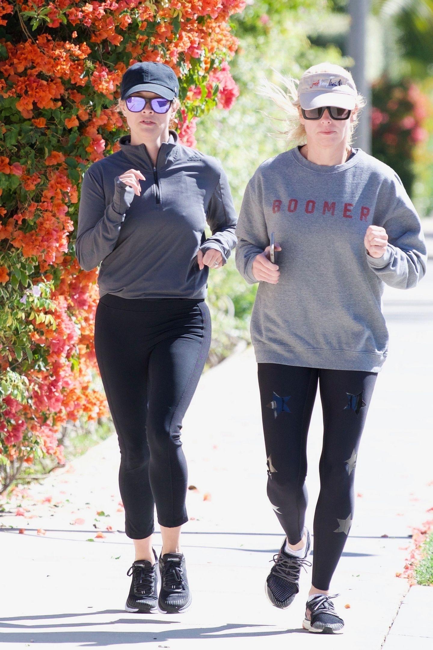 Reese Witherspoon Jogging in Brentwood