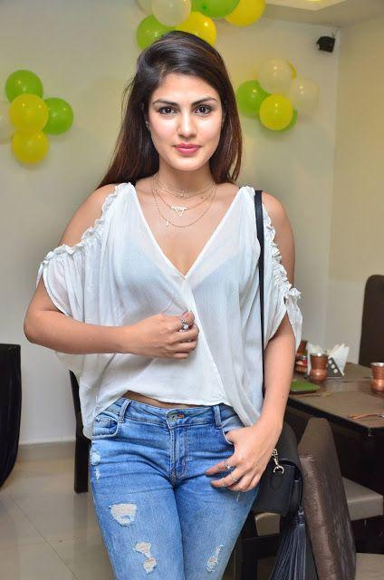 Rhea Chakraborty Hot Stills at Junior Kuppanna Restaurant Launch