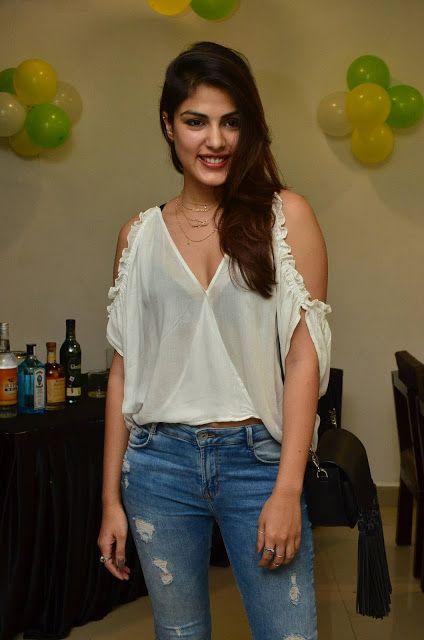 Rhea Chakraborty Hot Stills at Junior Kuppanna Restaurant Launch