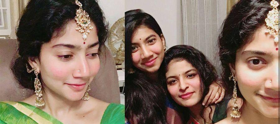 Sai Pallavi traditional look at Diwali Celebration Photos