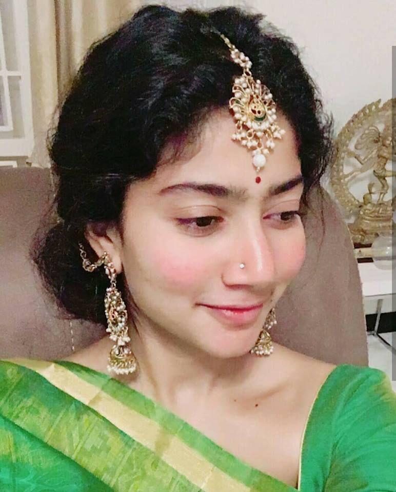 Sai Pallavi traditional look at Diwali Celebration Photos