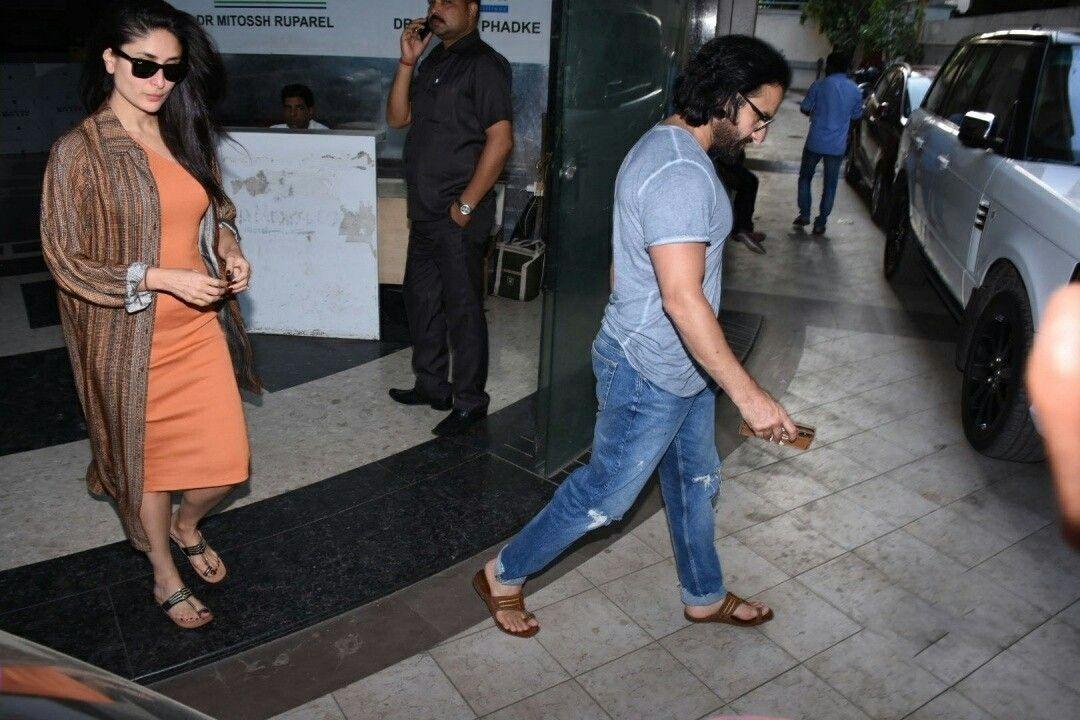 Saif, Kareena spotted at Bandra Clinic