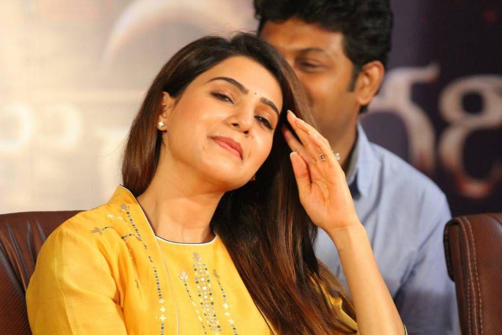 Samantha Stills At Raju Gari Gadhi 2 Movie Press Meet