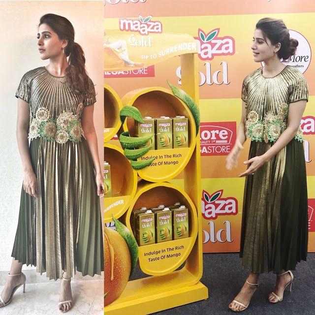 Samantha at the launch of Maaza Gold in Bangalore Photos