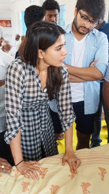 Samantha visits Dubbaka Handlooms Siddipet Photos