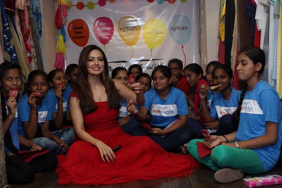 Sana Khan Stills At Angel Xpress foundation Inauguration