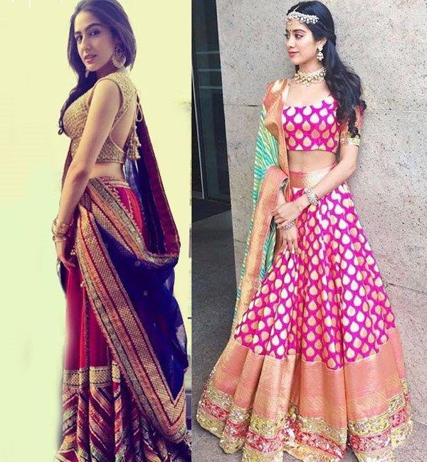 Sara Ali Khan & Jhanvi Kapoor Are in Hot Desi Look Photos