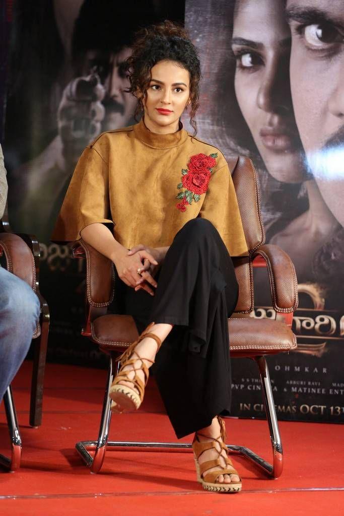 Seerat Kapoor Stills At Raju Gari Gadhi 2 Movie Press Meet