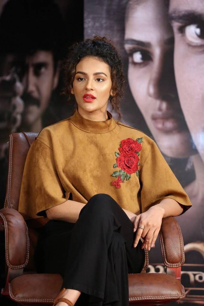 Seerat Kapoor Stills At Raju Gari Gadhi 2 Movie Press Meet