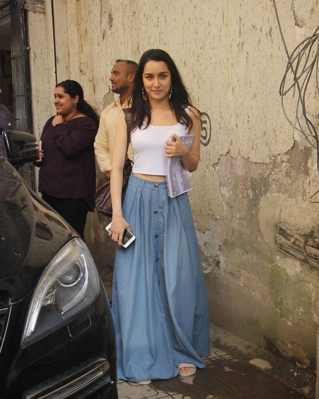 Shraddha Kapoor spotted outside her residence in Mumbai