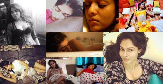 Sleeping Beauty's Of South Indian Actresses Caught Photos